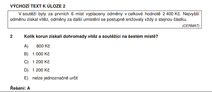 Příloha k dotazu